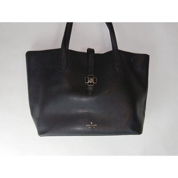 Kate Spade Kaci Medium Black Leather  Handbag Tote Shoulder Bag - Picture 2 of 14